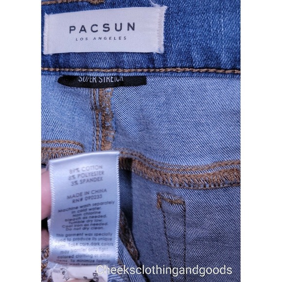 Pacsun Jegging Distressed Super Stretch Jeans Women's size 27 - Picture 8 of 9